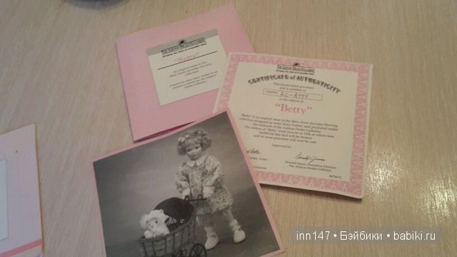 Маленькая Бетти, фарфоровая кукла Mary Tretter (фото 4)
