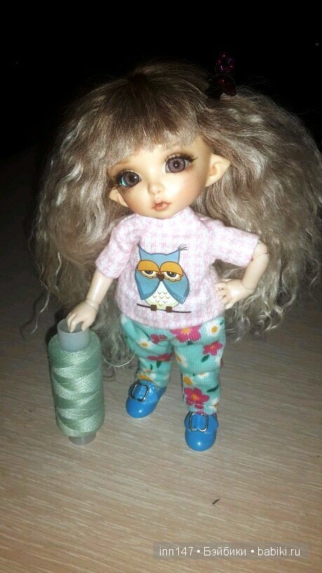 Наши обновочки, штанишки у пукифи Бони)))