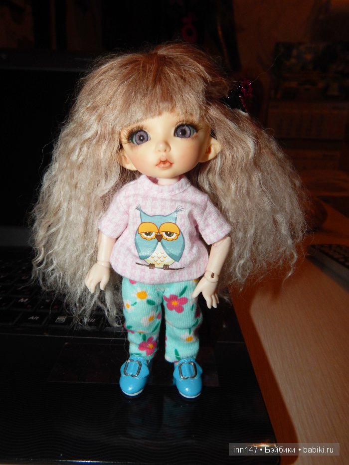 Наши обновочки, штанишки у пукифи Бони)))