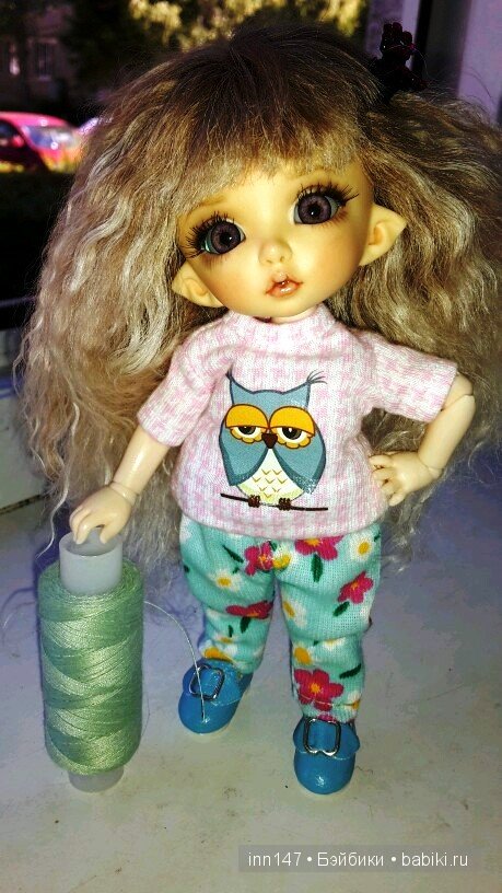 Наши обновочки, штанишки у пукифи Бони)))