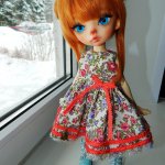 Мои девочки, Триша и Ромашка, мои модельки и новые платья