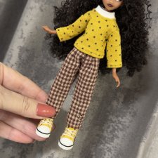 Брючки из фактурного хлопка на пижамок