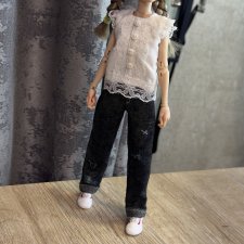 Джинсы на печатных Иден и Войт 19-20 см