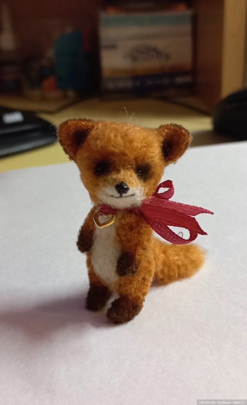 Лисья семека (вязанная миниатюра) (фото 4)