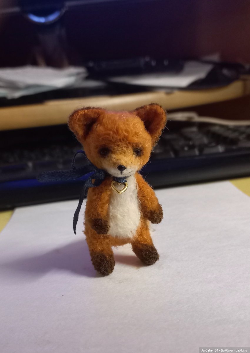 Лисья семека (вязанная миниатюра) (фото 9)