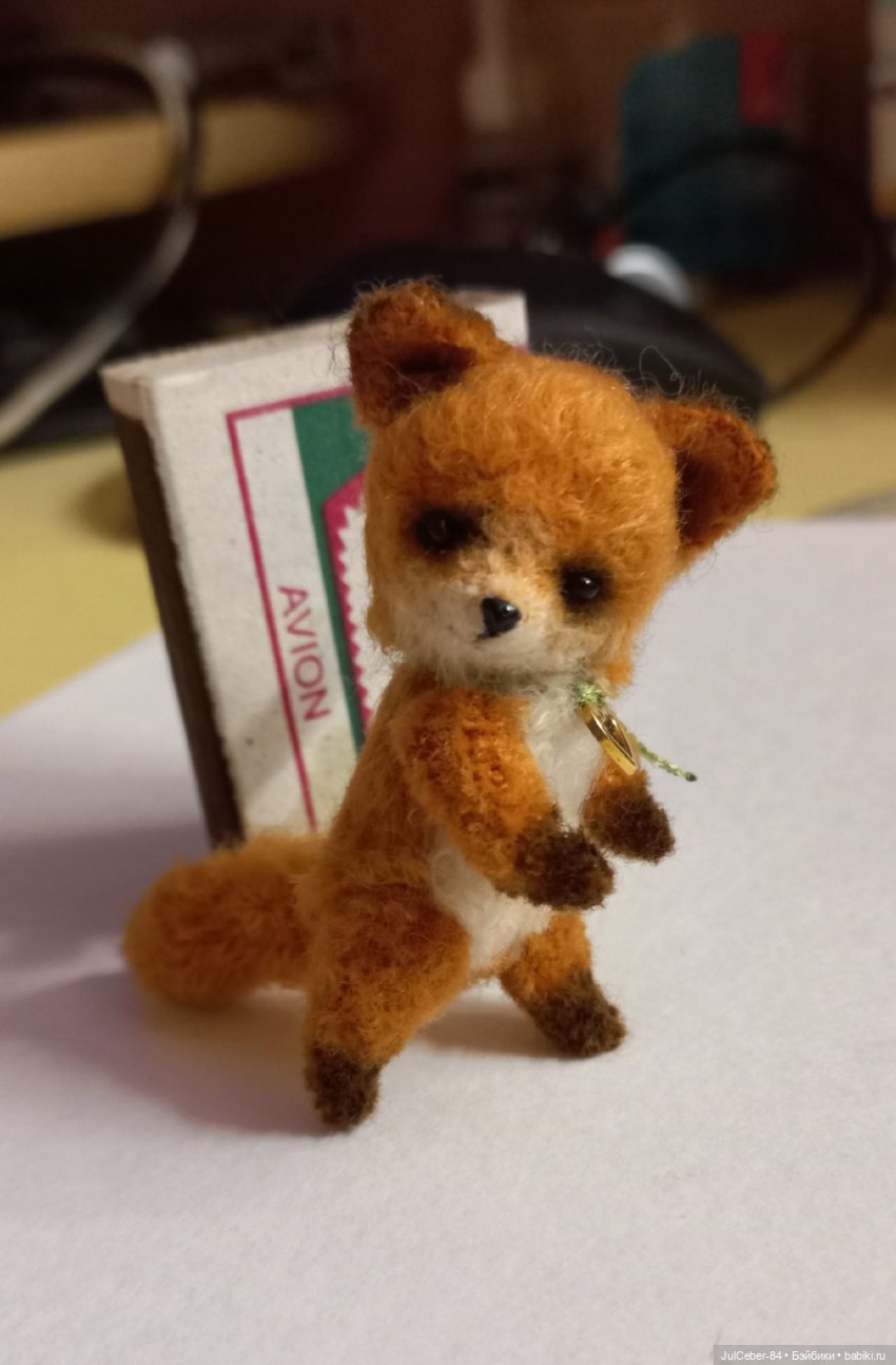 Лисья семека (вязанная миниатюра) (фото 6)