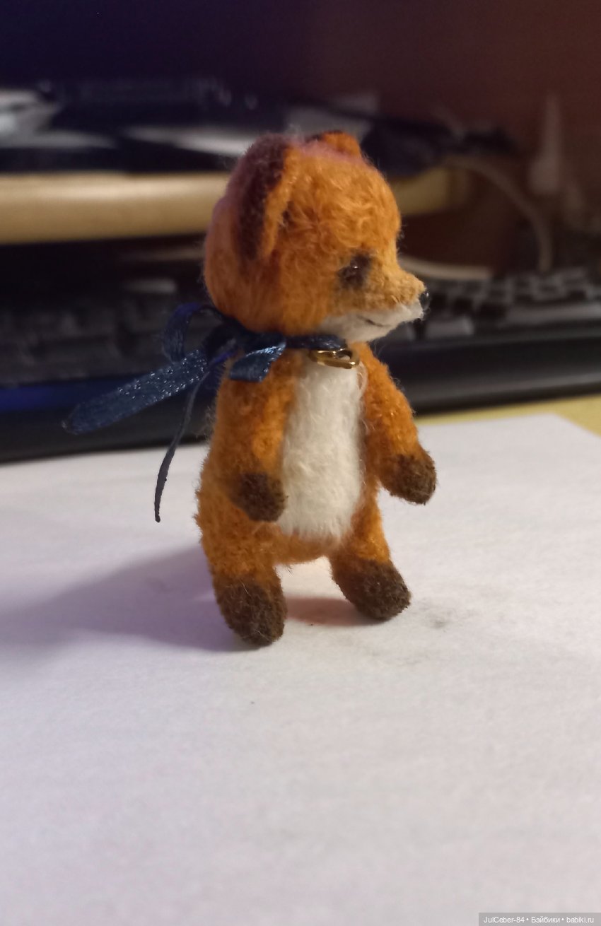 Лисья семека (вязанная миниатюра) (фото 8)