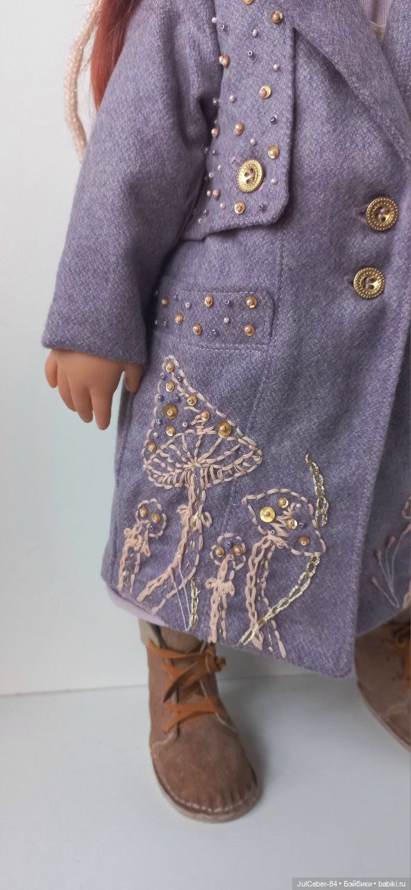 Снова пальто с грибной отделкой (фото 2)