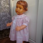 Платье " Моя морячка" -3  для куклы 56-60 см.