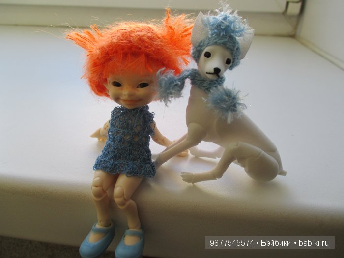 И снова Катя ( Бжд реалпуки) и ее любимая собачка Тойчик ( Бжд студио Elleo) (фото 2)