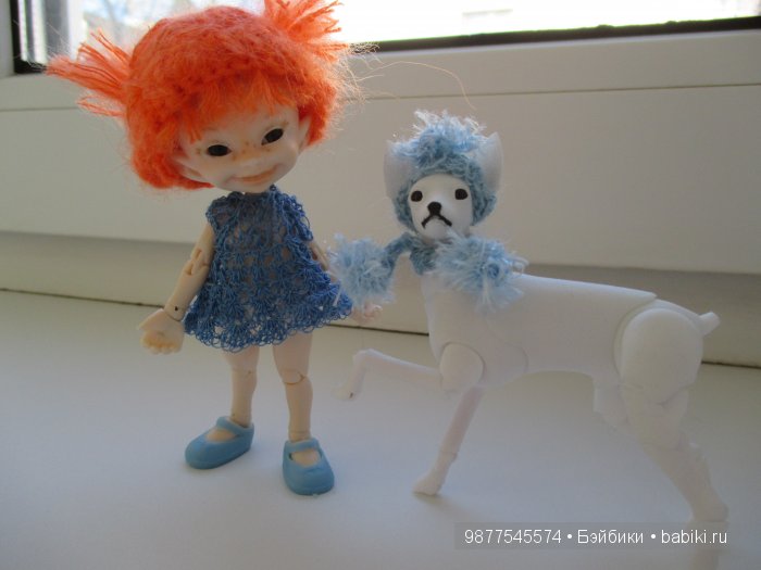 И снова Катя ( Бжд реалпуки) и ее любимая собачка Тойчик ( Бжд студио Elleo)