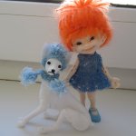 И снова Катя ( Бжд реалпуки) и ее любимая собачка Тойчик ( Бжд студио Elleo)