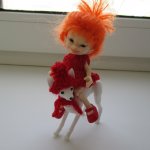 Опять Катя ( реалпуки) и Тойчик ( бжд собачка)