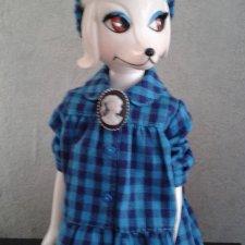 Модница Питина. Винтажная собачка 1966г.