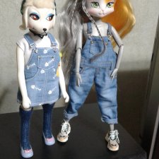 Винтажная собачка Питина с подружкой