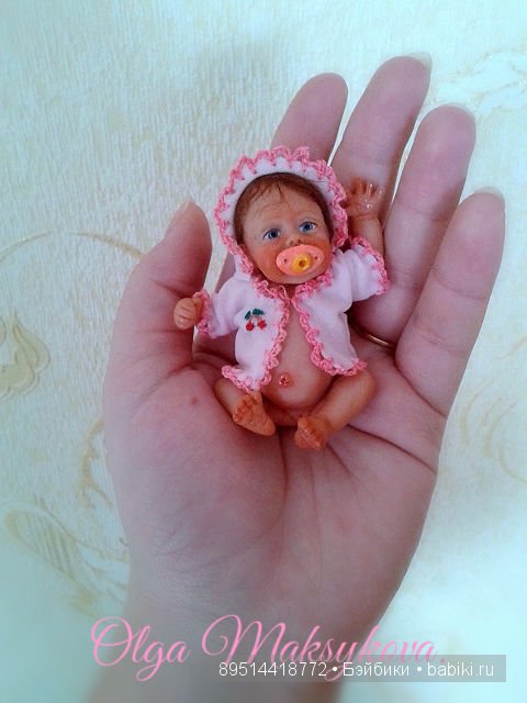 Здравствуйте девочки! Сегодня я хочу вам показать своих мини кукол из запекаемой пластики (фото 4)