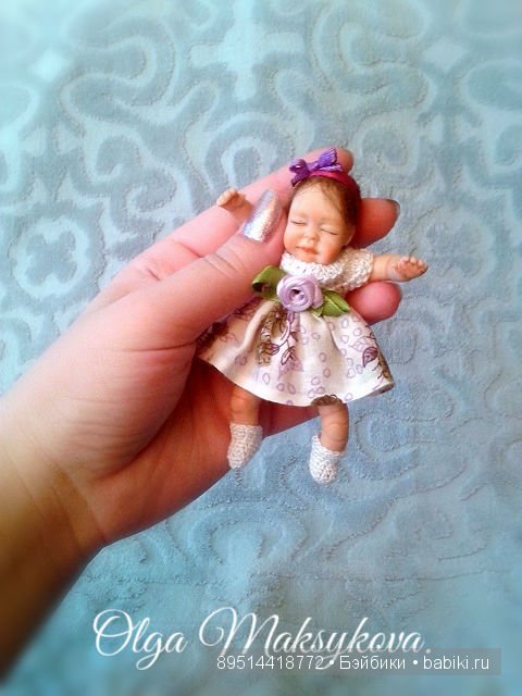 Авторская кукла Вероничка 11 см (фото 3)
