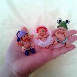 Мои "валявочки", авторские мини куклы