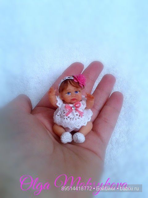 Мини кукла с колясочкой — Авторские миниатюрные куклы: лепка (фото 5)