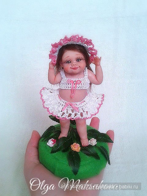 Малышка в шляпке! Авторская кукла (фото 3)