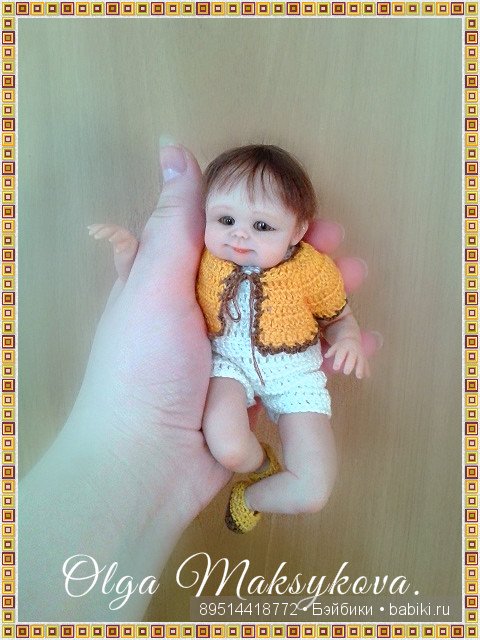 Малыш в костюмчике жирафа! Авторская кукла ручной работы