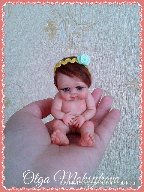 Задумчивая малышка! Авторская кукла