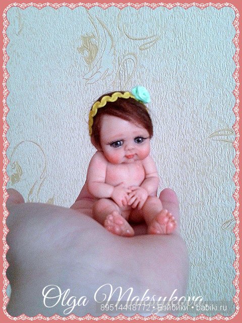 Задумчивая малышка! Авторская кукла (фото 3)