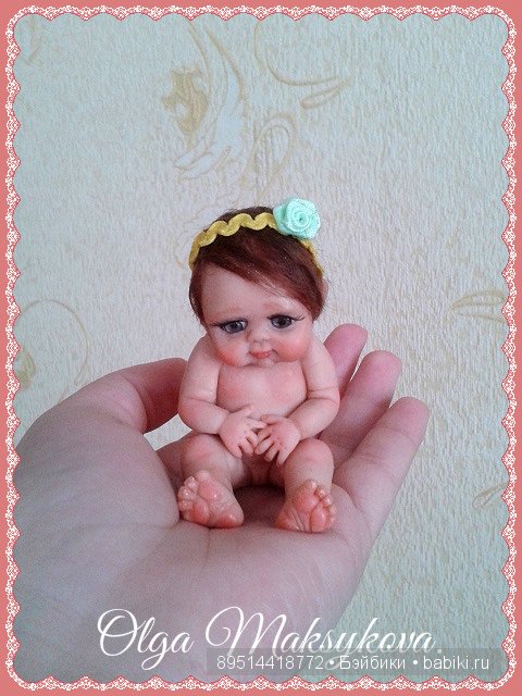 Задумчивая малышка! Авторская кукла (фото 2)