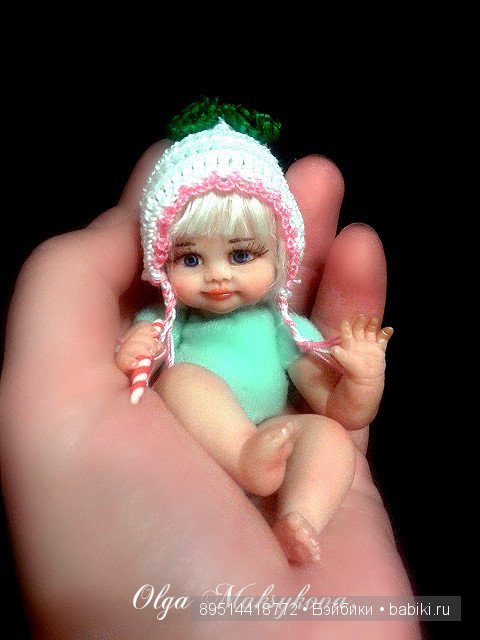 Голубоглазая малышка — Лепка авторских кукол: полимерная глина (фото 6)