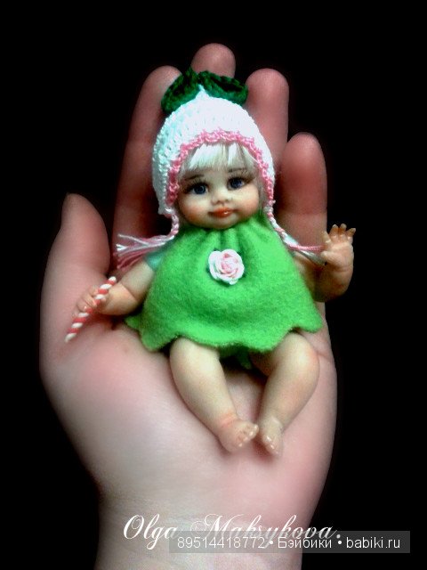Голубоглазая малышка — Лепка авторских кукол: полимерная глина (фото 4)