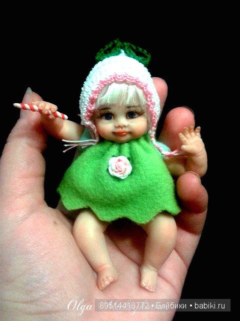 Голубоглазая малышка — Лепка авторских кукол: полимерная глина (фото 3)