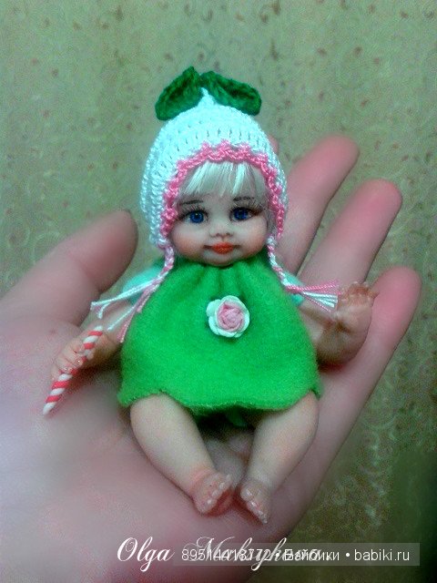 Голубоглазая малышка — Лепка авторских кукол: полимерная глина