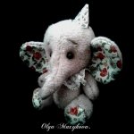 Мой первый слонёнок Моня, игрушка  ручной работы