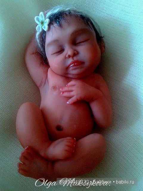 Новенькая малышка — Лепка авторских кукол: полимерная глина (фото 8)