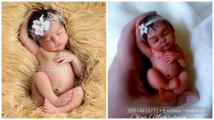 Новенькая малышка — Лепка авторских кукол: полимерная глина