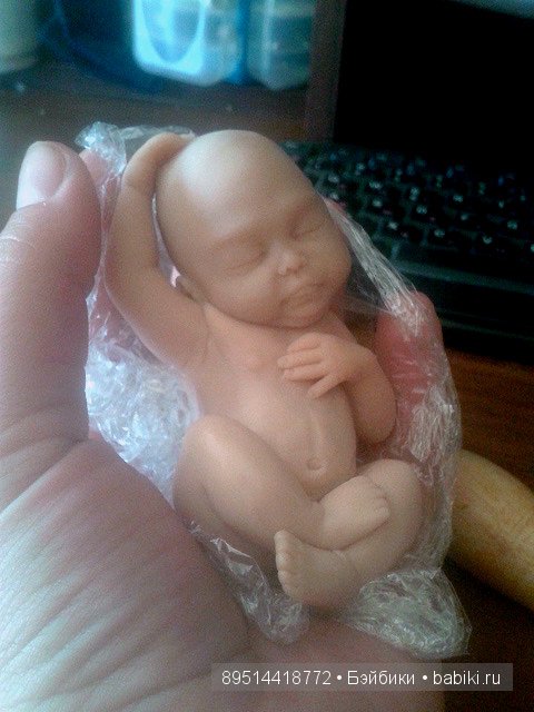 Новенькая малышка — Лепка авторских кукол: полимерная глина