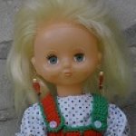 Кукла СССР Зинка на резинке