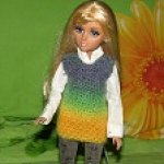 Безрукавка из ангоры для мокси тинз.