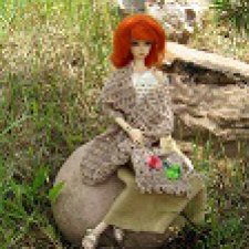 Лето в сеточке - часть 2, топ, палантин, сумка и босоножки для феи