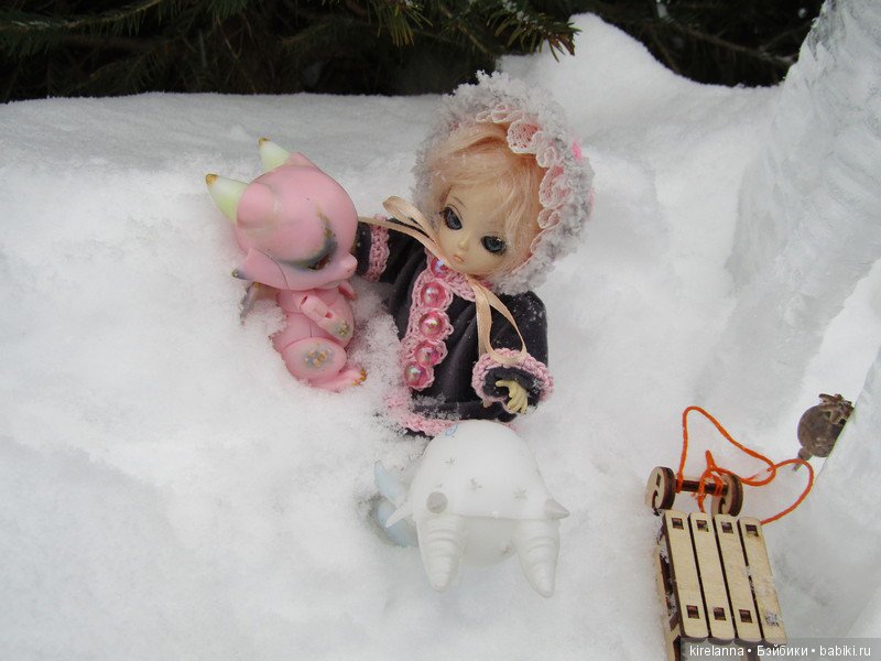 Прогулка в лесу сосулек — Куклы Ai Doll и Pangju (Панджу): Tiny BJD (БЖД)