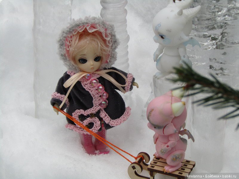 Прогулка в лесу сосулек — Куклы Ai Doll и Pangju (Панджу): Tiny BJD (БЖД) (фото 2)