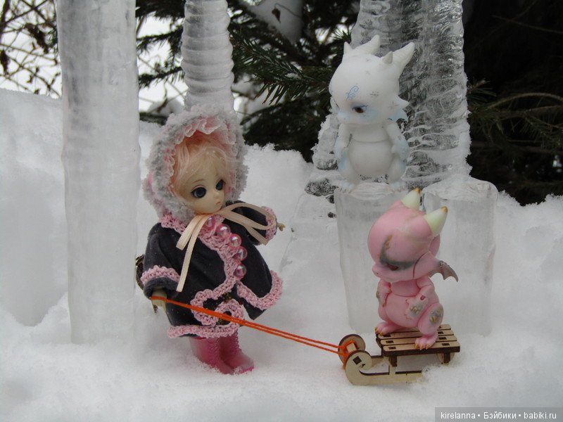 Прогулка в лесу сосулек — Куклы Ai Doll и Pangju (Панджу): Tiny BJD (БЖД)
