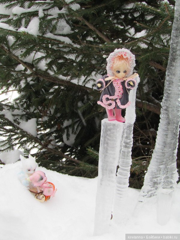 Прогулка в лесу сосулек — Куклы Ai Doll и Pangju (Панджу): Tiny BJD (БЖД)