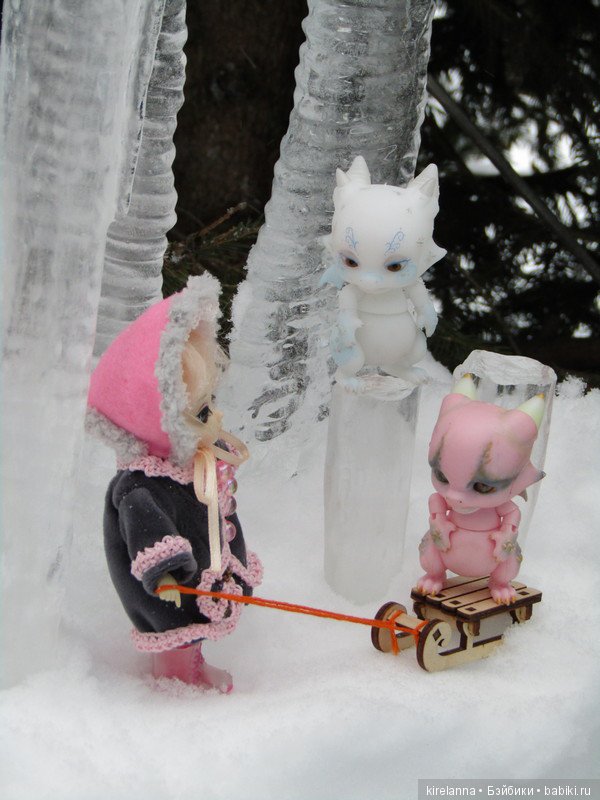 Прогулка в лесу сосулек — Куклы Ai Doll и Pangju (Панджу): Tiny BJD (БЖД) (фото 5)