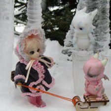 Прогулка в лесу сосулек