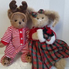 Большие Рождественские Тедди: Мишка и Зайки