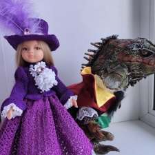 Как и обещала , показываю новый наряд "Аделина" на кукол Paola Reina