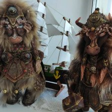 Бык Викинг и его боевая подруга.