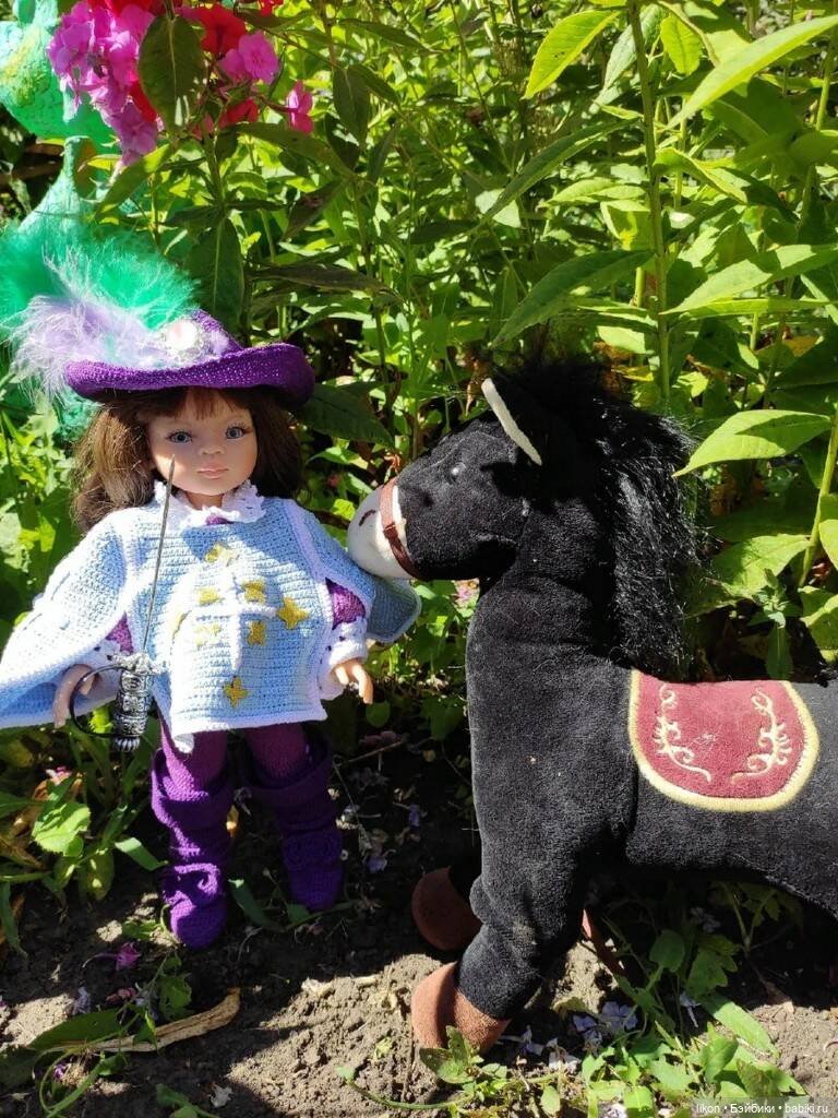 Мушкетер в деревне, с конем (фото 2)