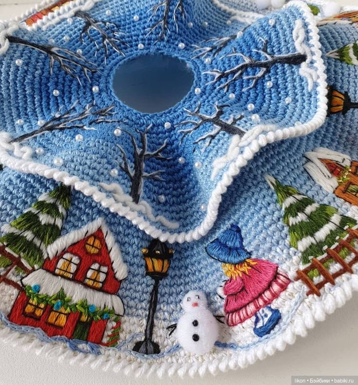 Куколка Зимушка в вязанном исполнении (фото 4)